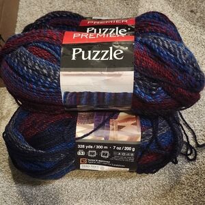 Premier Puzzle Yarn in Vibrant Hues 3 Pack Skeins
